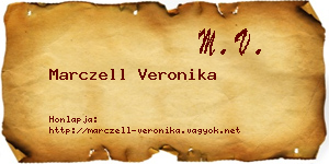 Marczell Veronika névjegykártya